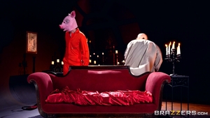 Brazzers: The Hottest Hostess Takes Two Cocks