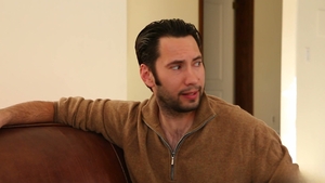 3rd Degree: India & Mark on Leather Couch