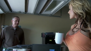 Mommy seduces jock son for raw garage sex